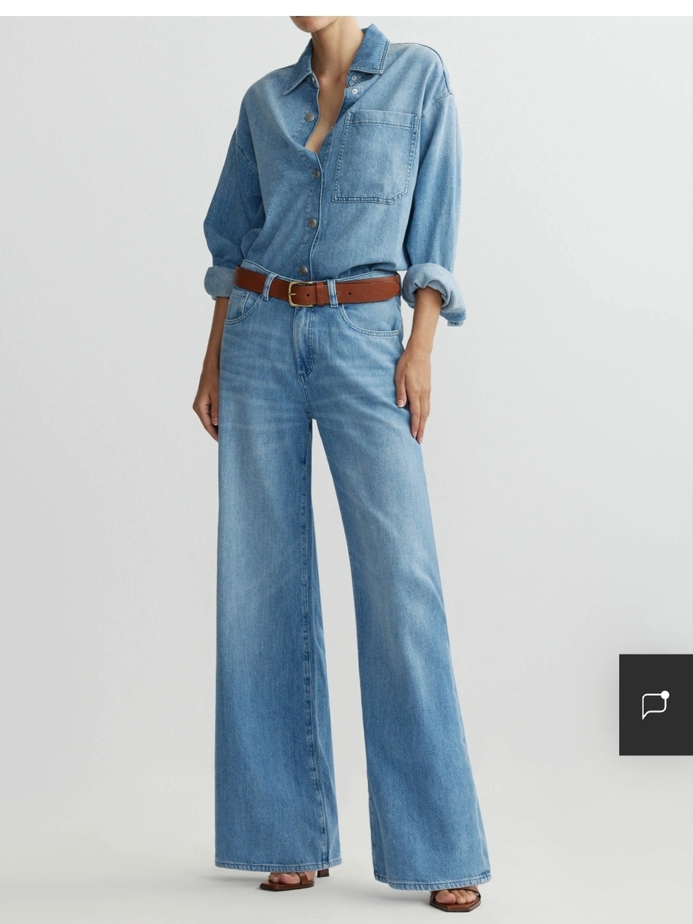 DL1961 Alex Baggy Wide Leg Low Rise 32” JeansSize 27 - Picture 2 of 10